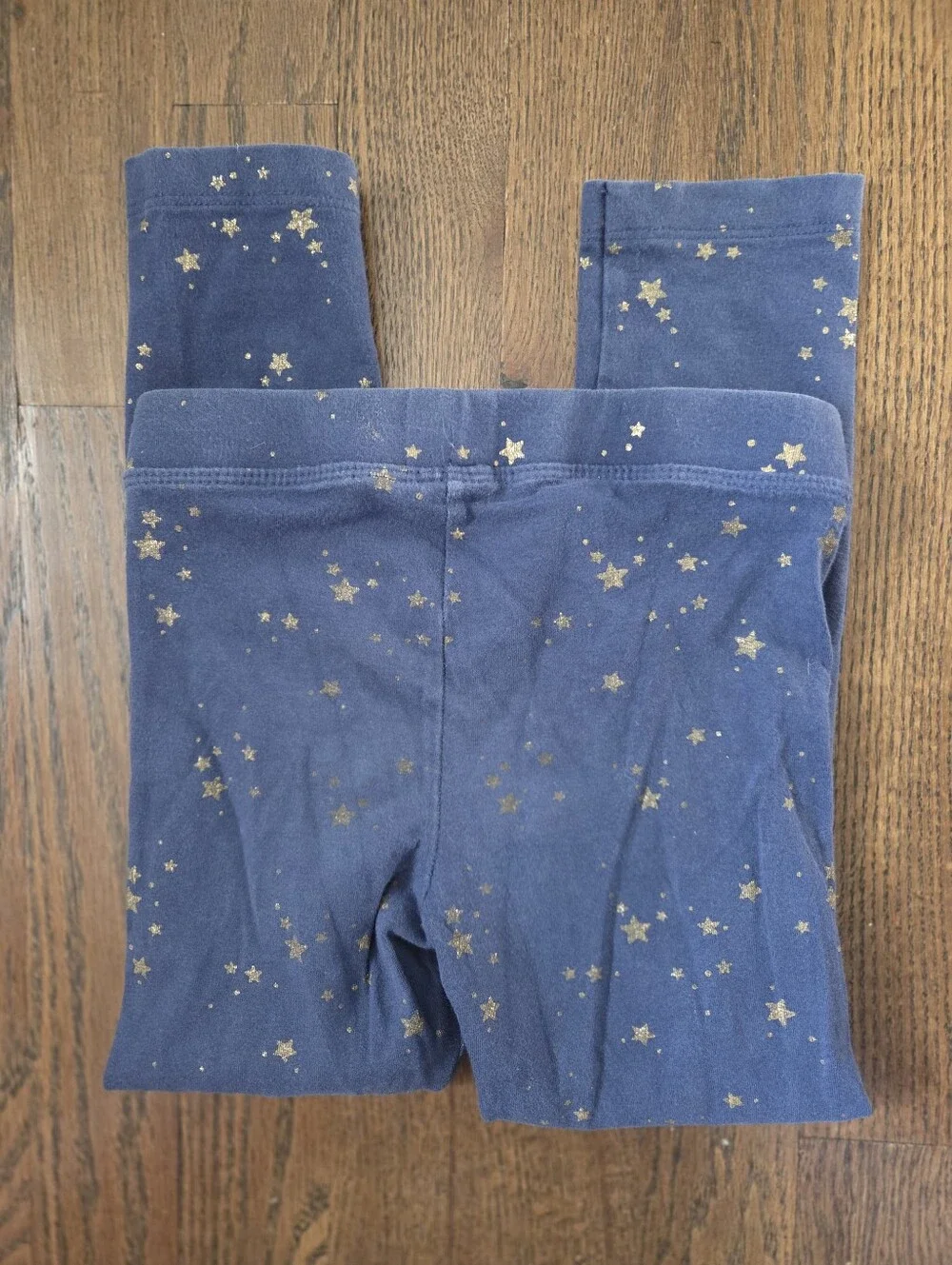 Gymboree Girls 5 Blue/gold Star Leggings